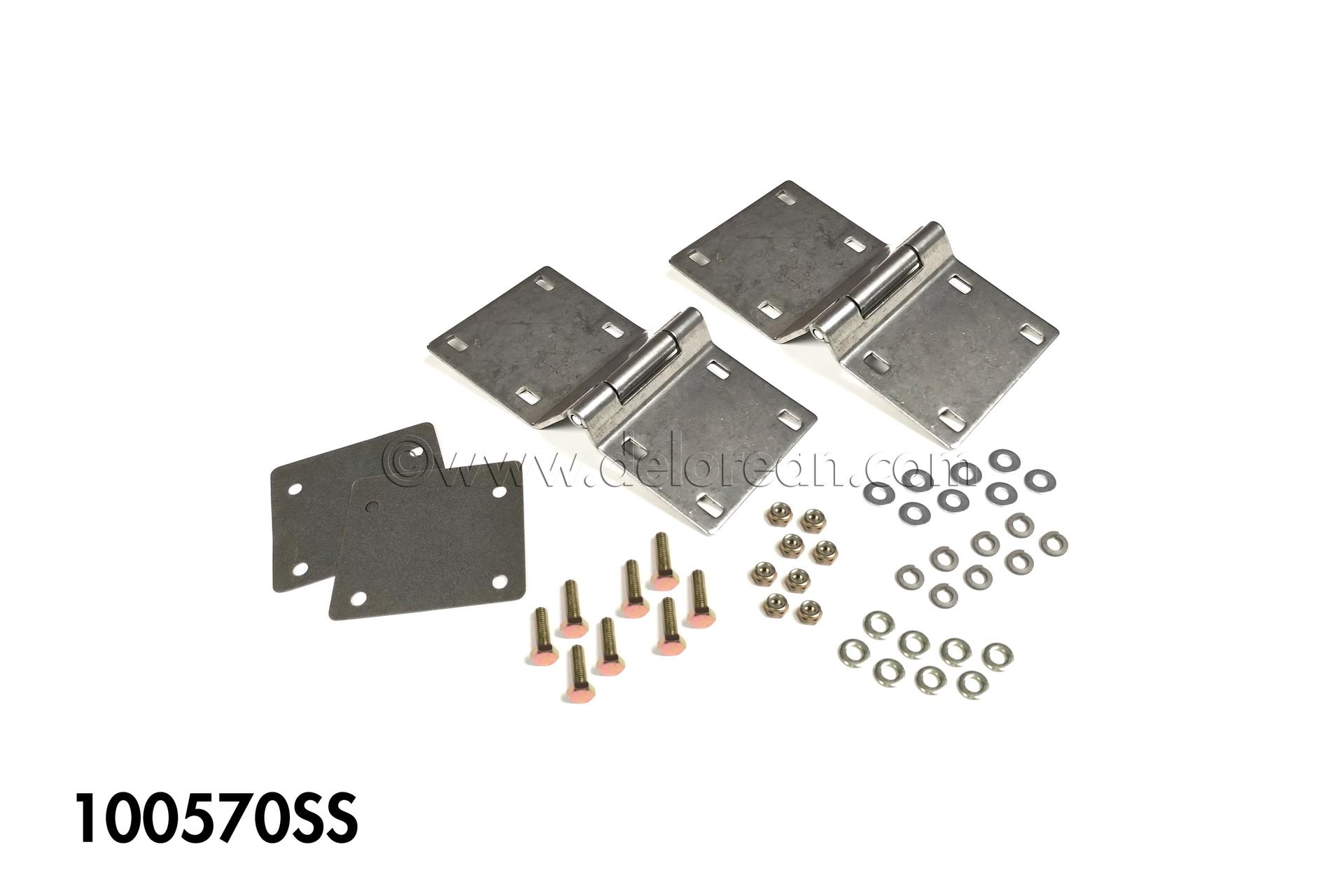 Stainless Hood Hinges (Pair) W/ Hardware