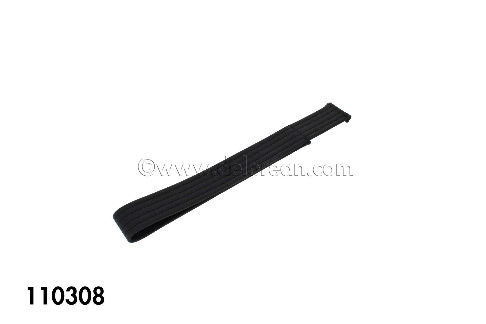 Leather Door Pull Strap (Black - No Ring)