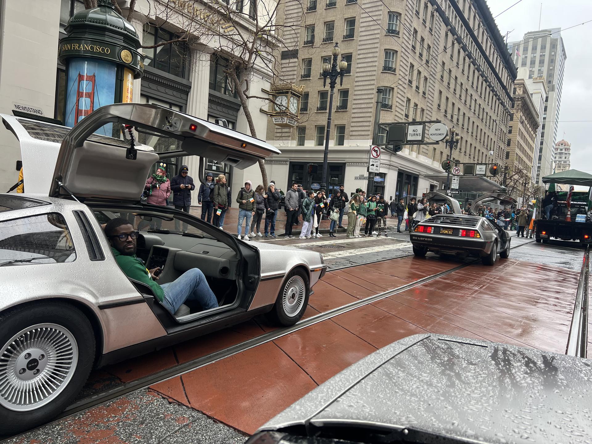 DeLoreans in San Francisco