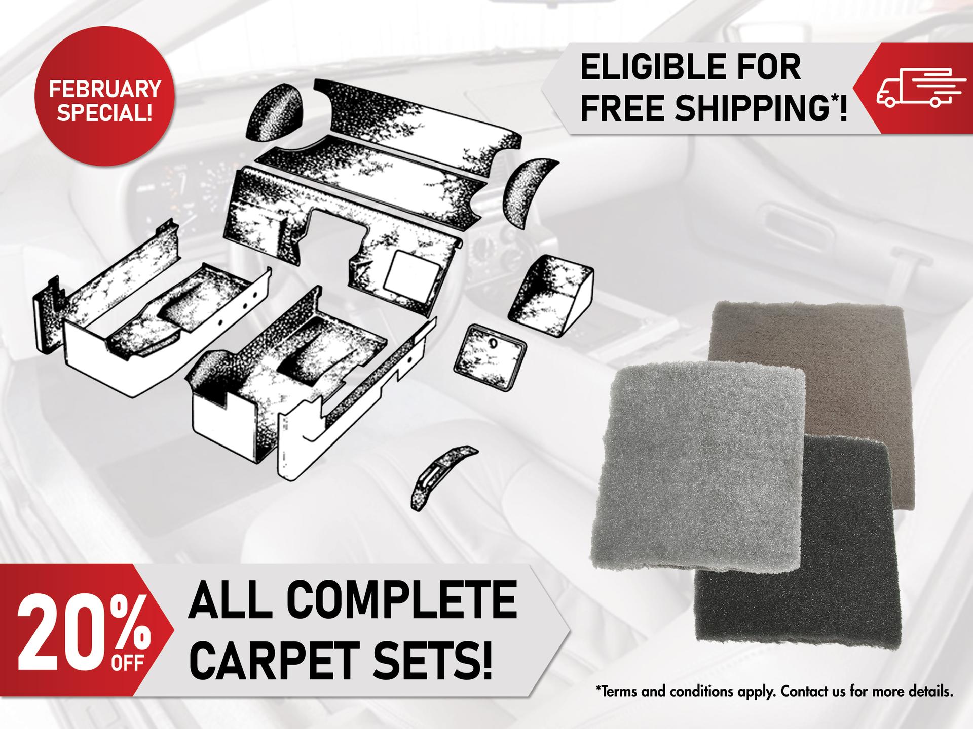 20% Off Complete Carpet Kits in February