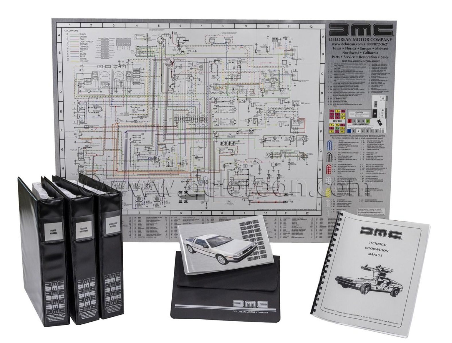 Complete DeLorean Service Manual Set