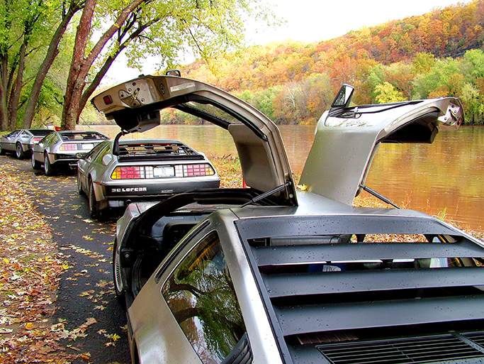 DeLoreans in the Fall