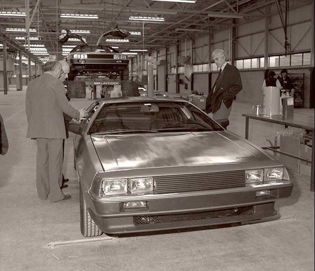 Photo of the first DeLorean produced (''Job 1'')