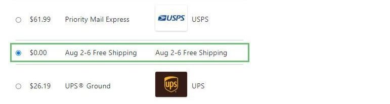 Select ''Aug 2-6 Free Shipping'' for Orders Over $99!