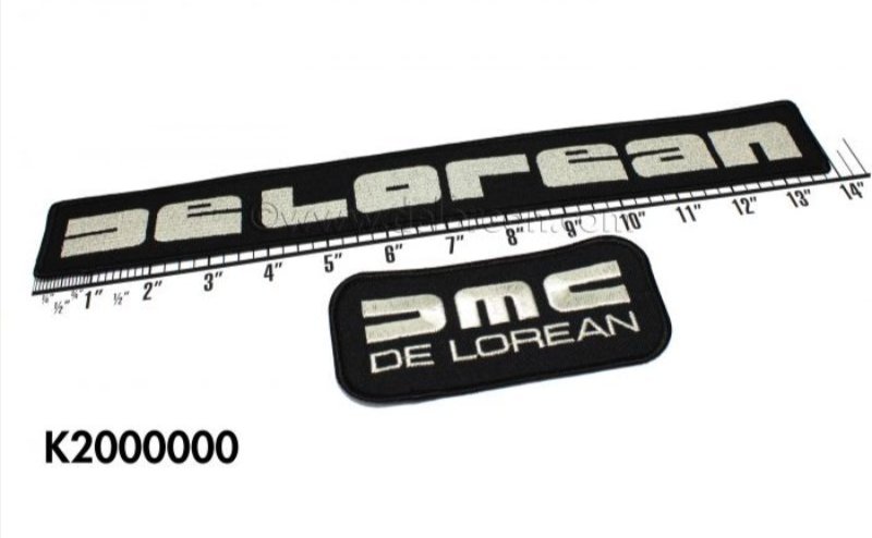 DMC & DeLorean Logo Patches