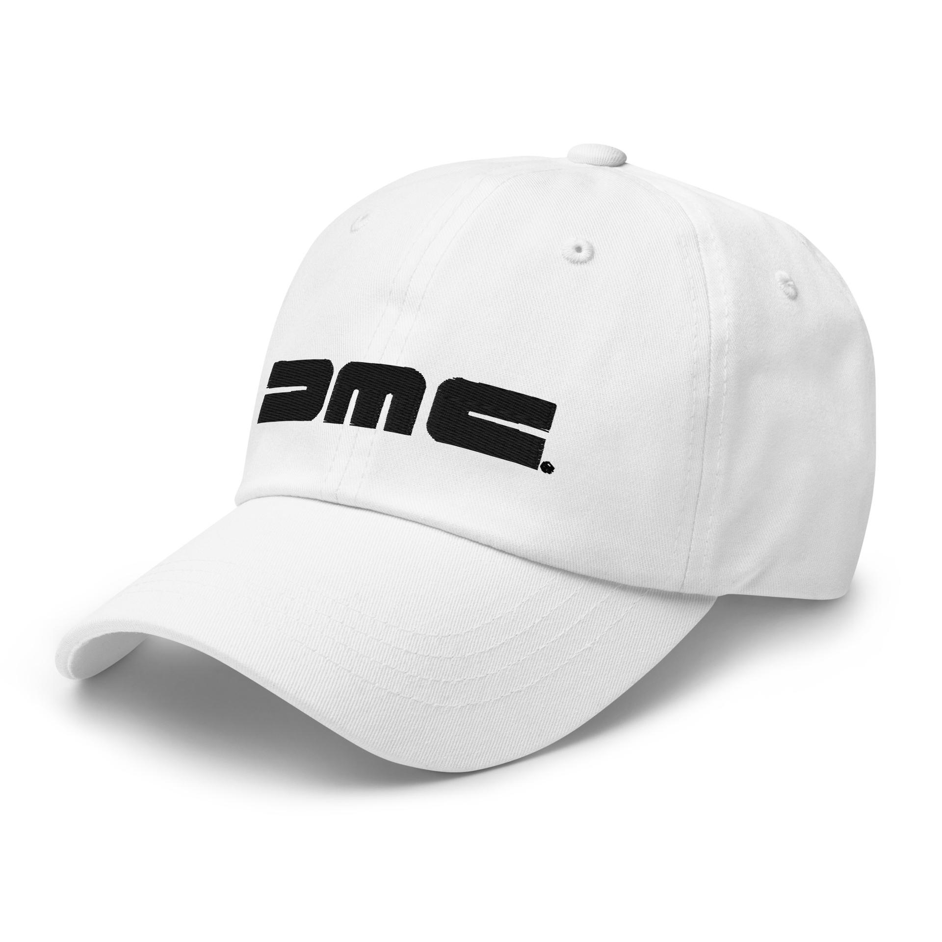 New DMC Logo Dad Hat (Black Embroidery)