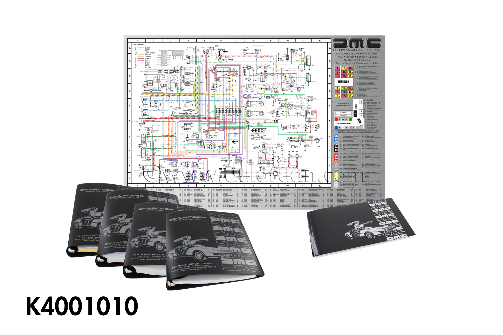 Complete Service Manual Set w/ Full Color Wiring Diagram (Rolled)