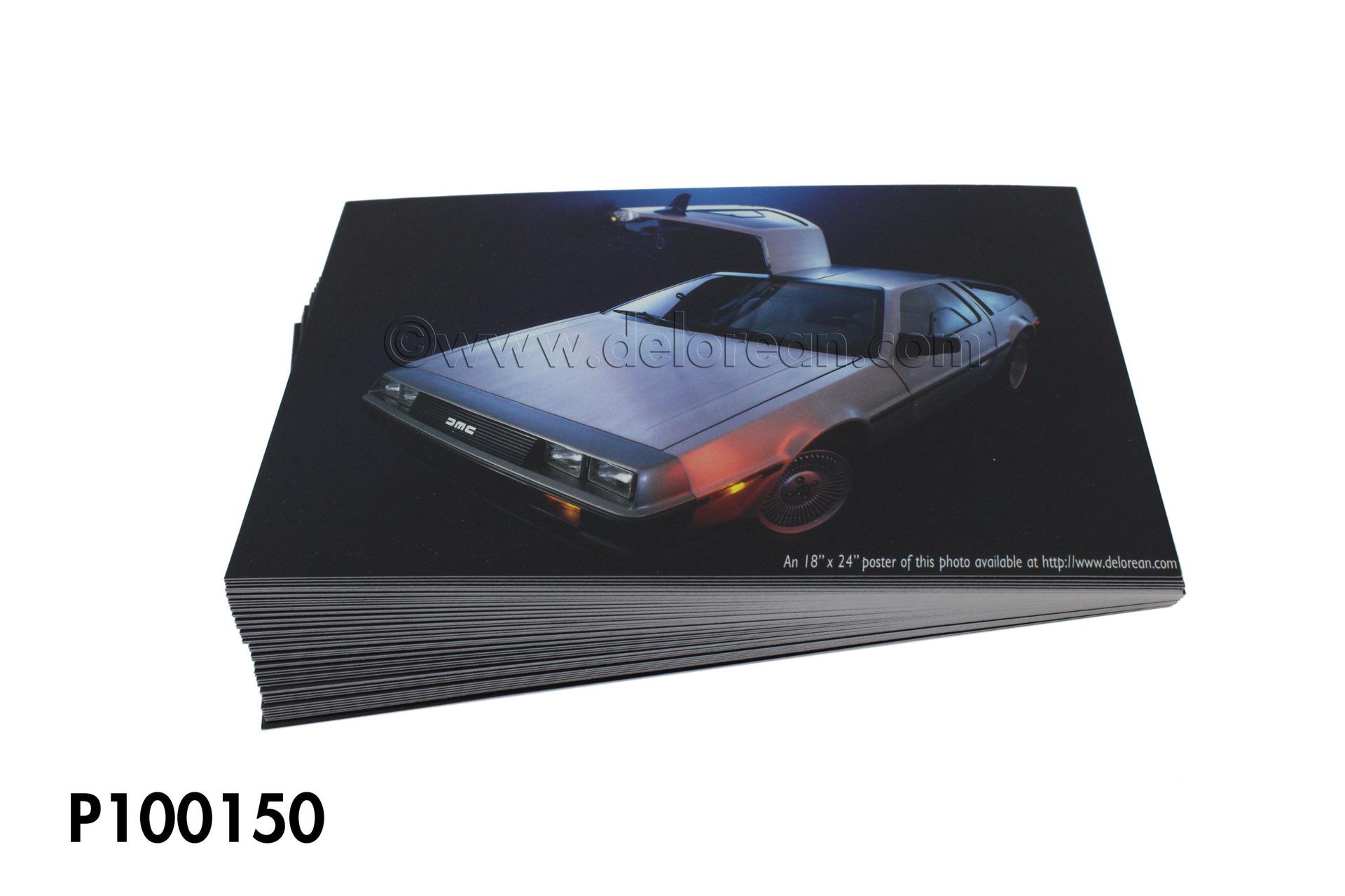 DeLorean Info Postcard
