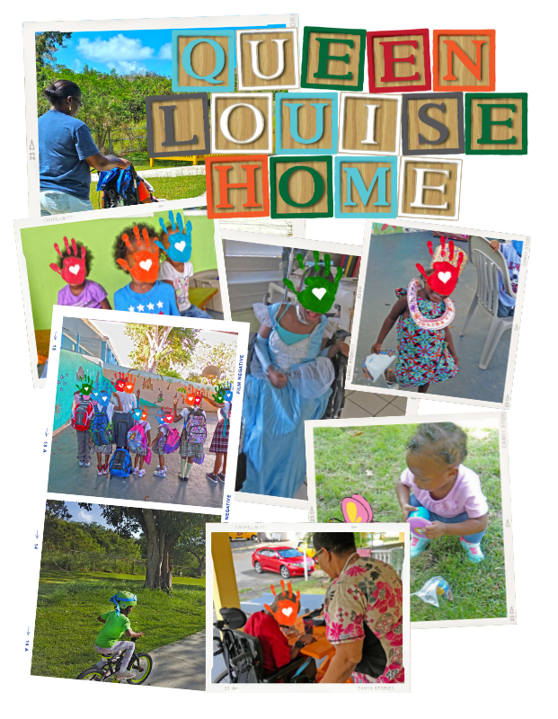 Collage of pictures from Queen Louise Home for Children