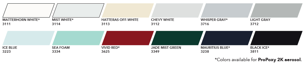 ProPoxy Colors