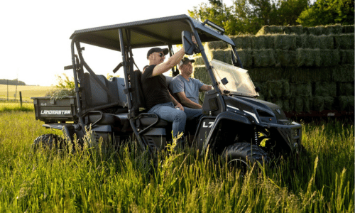 Landmaster L7 UTV in action in a Field