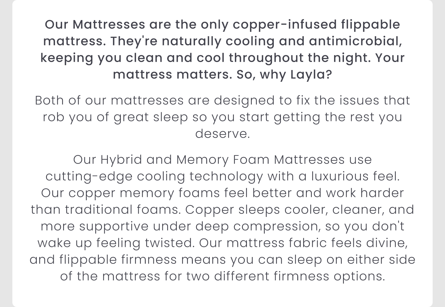 Layla Sleep Mattresses