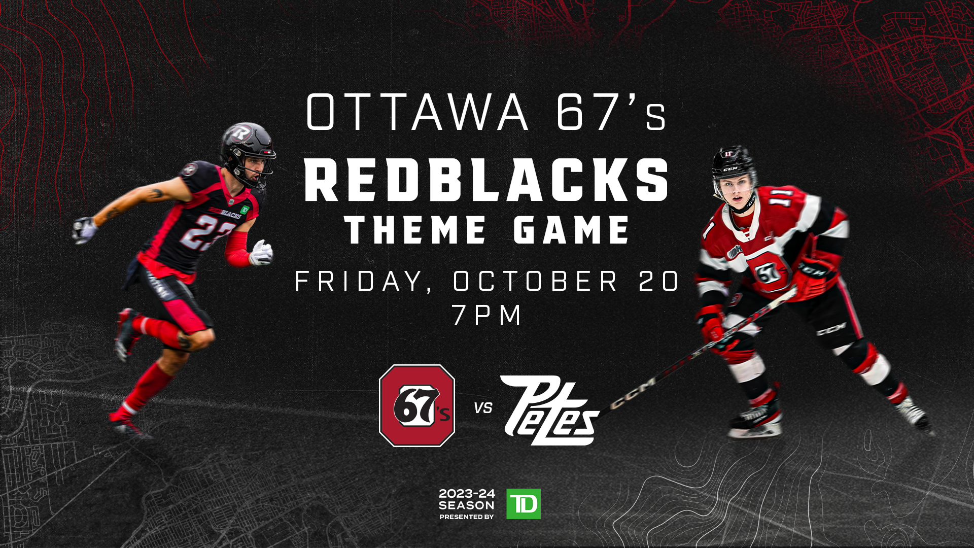 Ottawa 67's redblacks theme game