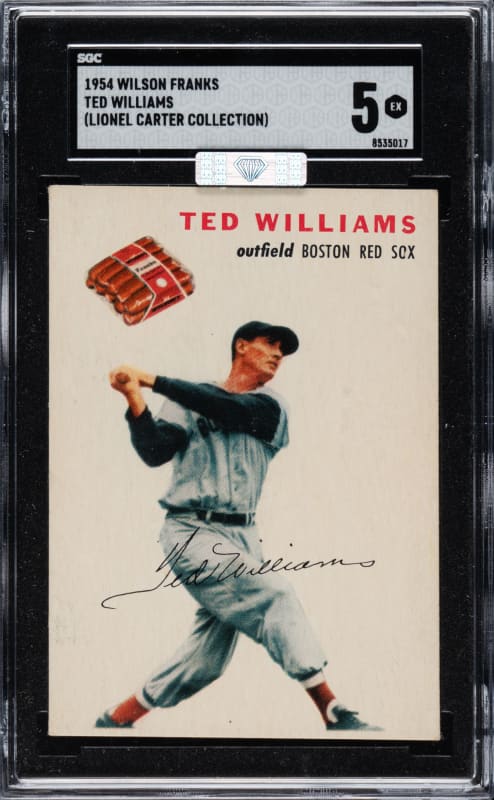 1954 Wilson Franks Ted Williams SGC EX 5