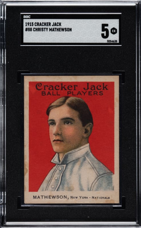 1915 E145 Cracker Jack #88 Christy Mathewson SGC EX 5