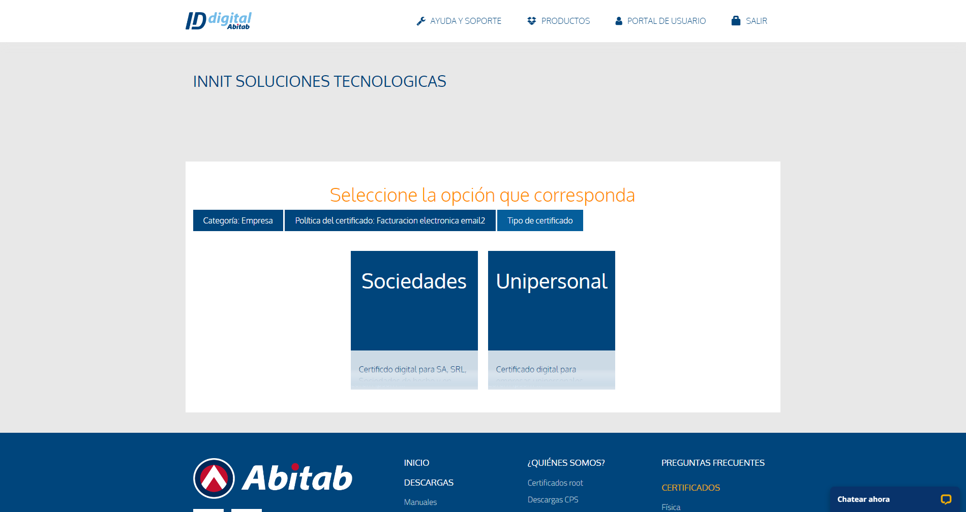 Tipo de Empresa
