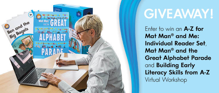 Giveaway! Enter to win a Teacher Kit with Teacher's Guide and Mat Man and the Great Alphabet Parade, and Handwriting Without Tears Print Virtual Workshop