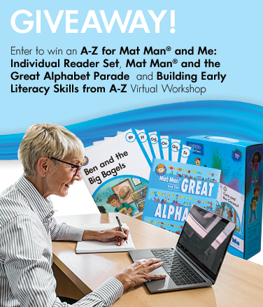 Giveaway! Enter to win a Teacher Kit with Teacher's Guide and Mat Man and the Great Alphabet Parade, and Handwriting Without Tears Print Virtual Workshop