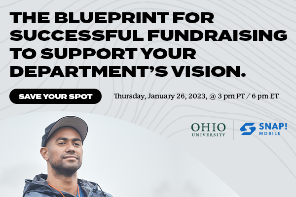 The blueprint for successful fundraising
to support your department's vision.