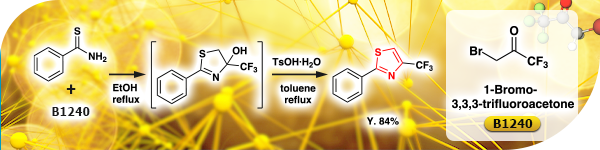 Thiazole Ring Construction Reaction Using 1-Bromo-3,3,3-trifluoroacetone