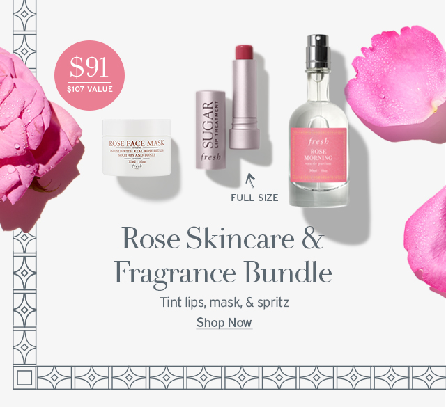 Rose skincare bundle