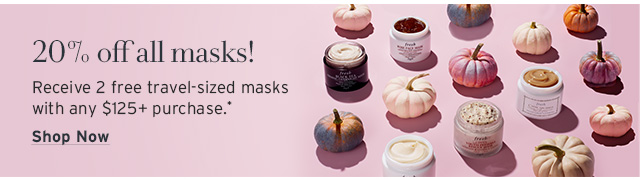 20% off all masks! 