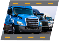 Used heavy trucks lined up
