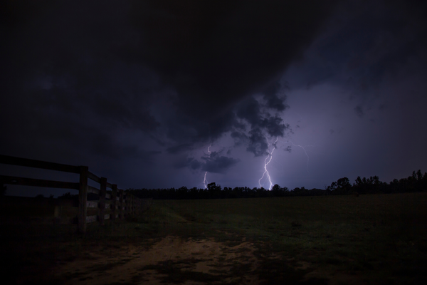Lightning in the Night Sky