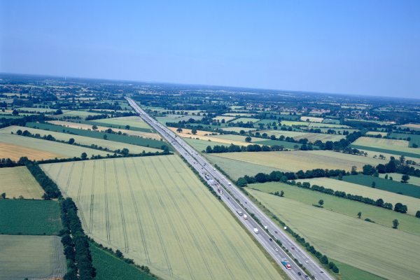 Interstate Through Rural Area