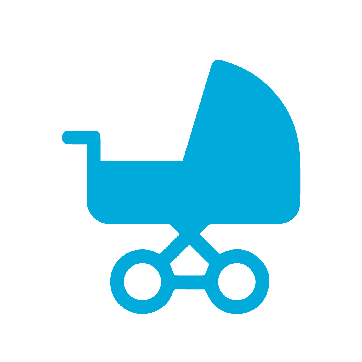 An icon of a stroller.