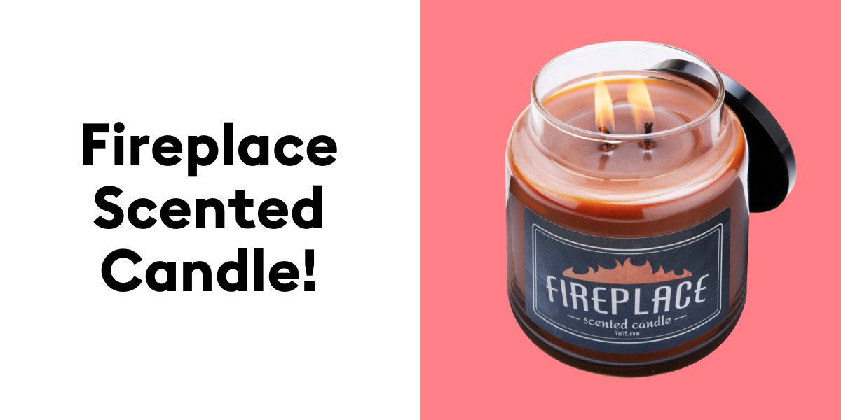 Fireplace Scented Jar Candle!