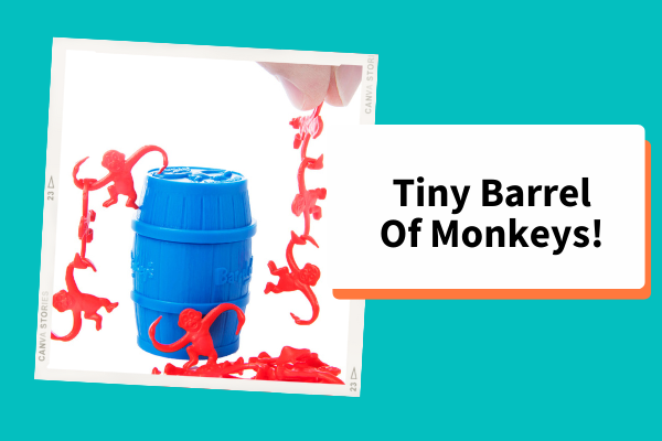 Tiny Barrel Of Monkeys