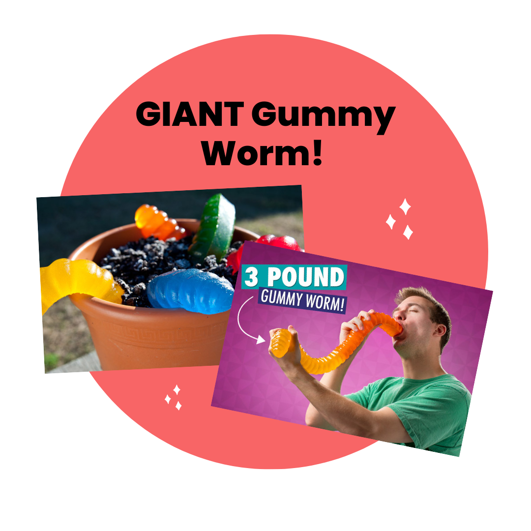 Giant 3-Pound Gummy Worm!