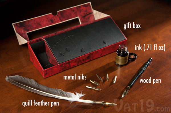Feather Pen Set