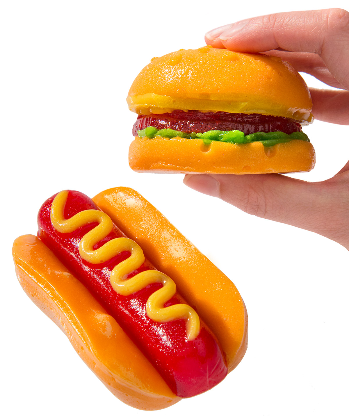 Gummy Hamburger and Hotdog 