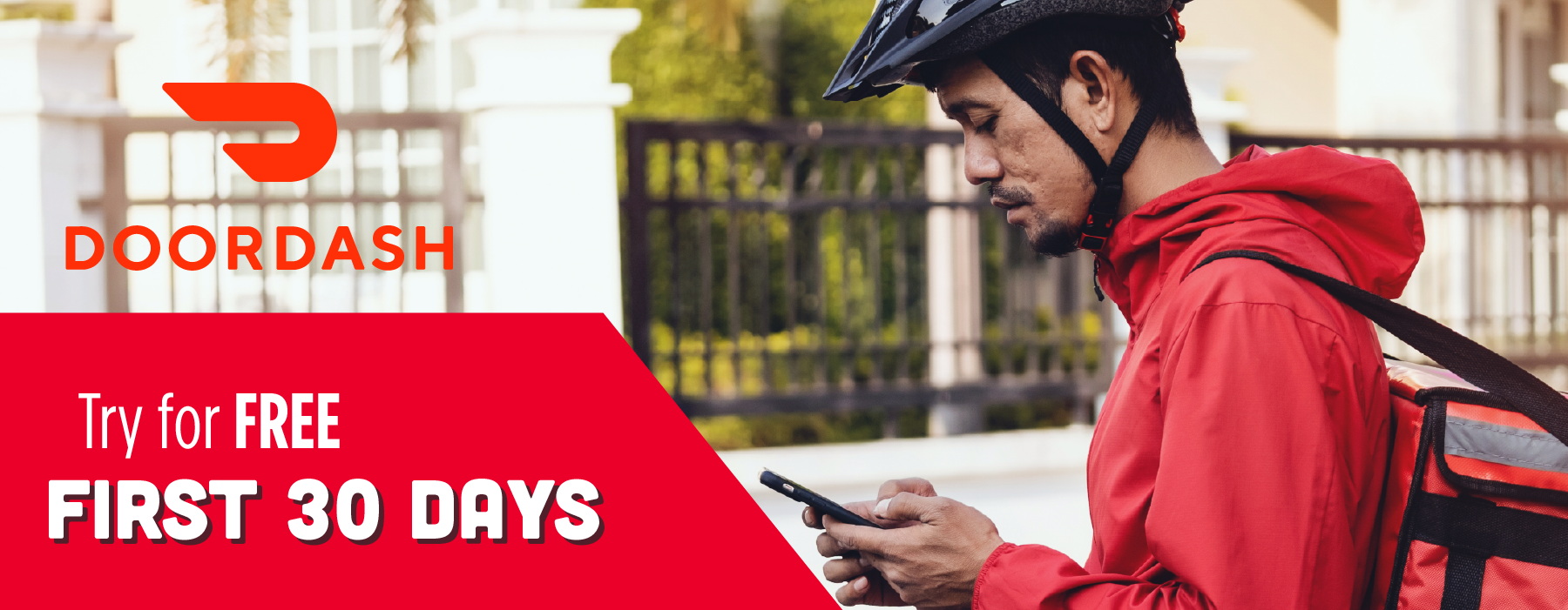 DoorDash - Try for FREE First 30 days pay ZERO on all orders!