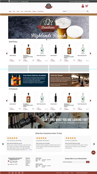 Website redesign screen shot