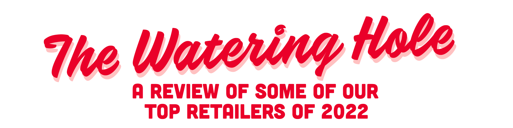 The Watering Hole: a review of some of our top retailers of 2022