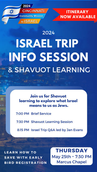 Shavuot Israel Trip
