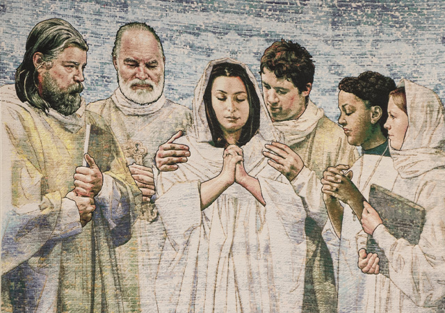 Image of the tapestries in the USD Ministry Center