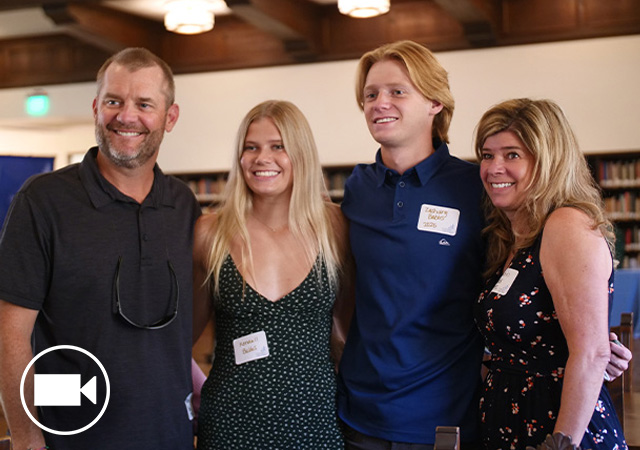 Image of family at Legacy Pinning event