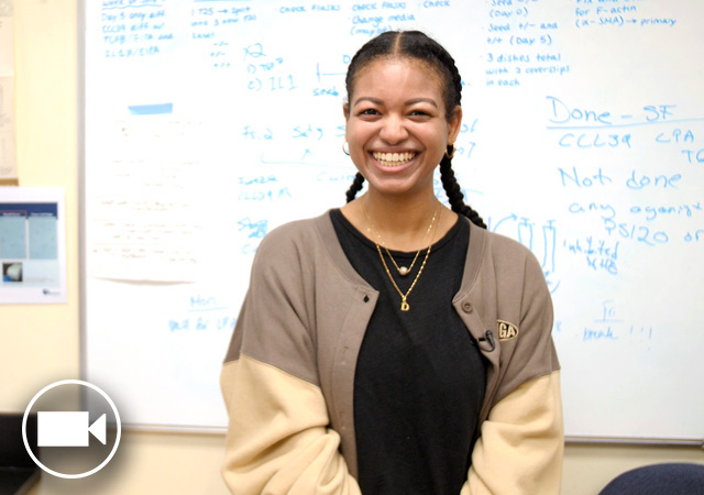Image of Sara Desalegne, a SURE scholar in biochemistry and chemistry