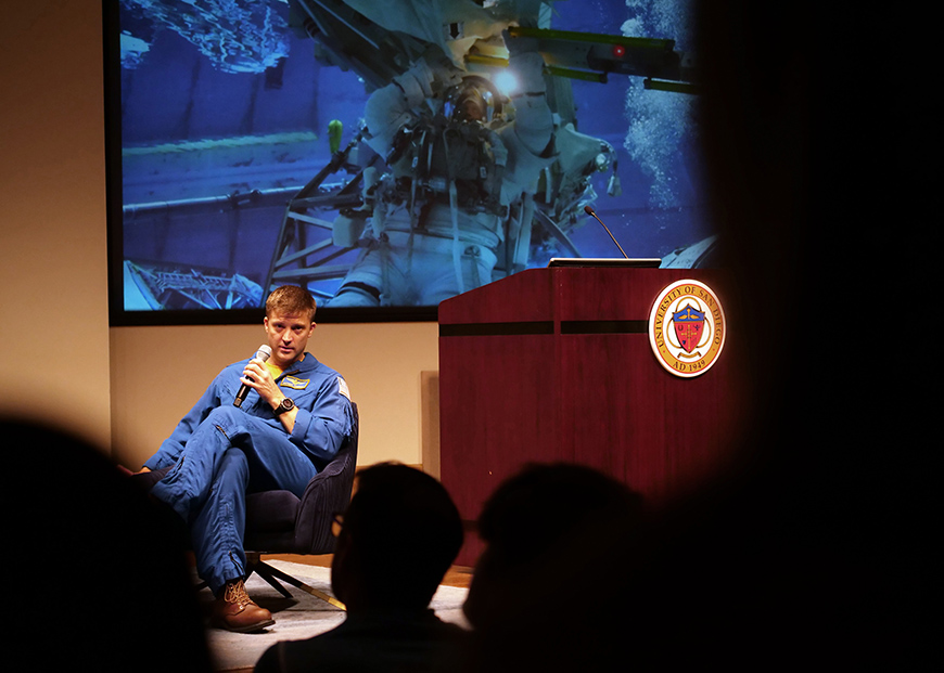 NASA Astronaut and USD Alumnus Matthew Dominick Talks on Campus
