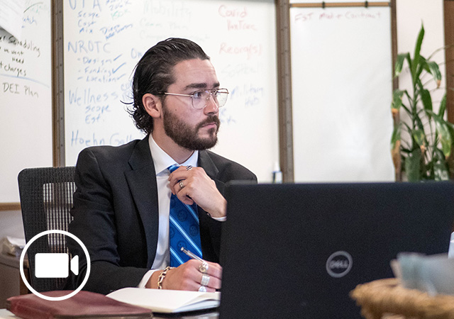 Miguel Hornedo serves as USD President for a Day