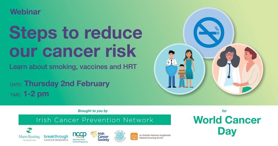 Irish Cancer Prevention Network world cancer day poster (2nd Feb)