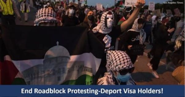 End Roadblock Protesting-Deport Visa Holders!