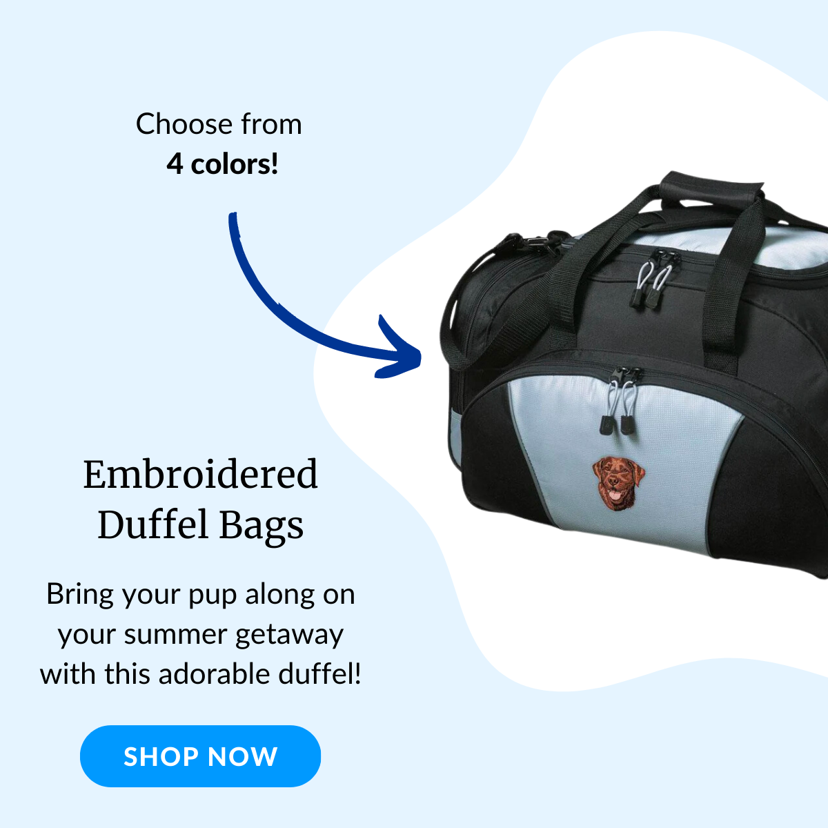 Shop Embroidered Duffel Bags