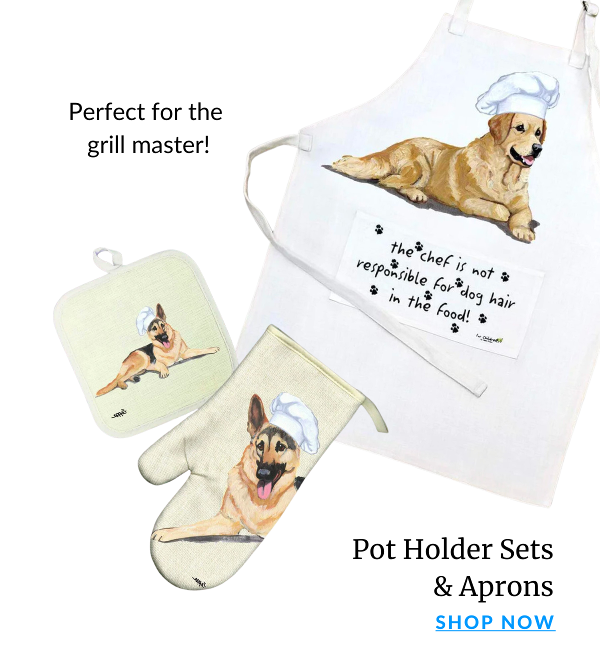 Shop Aprons & Pot Holders
