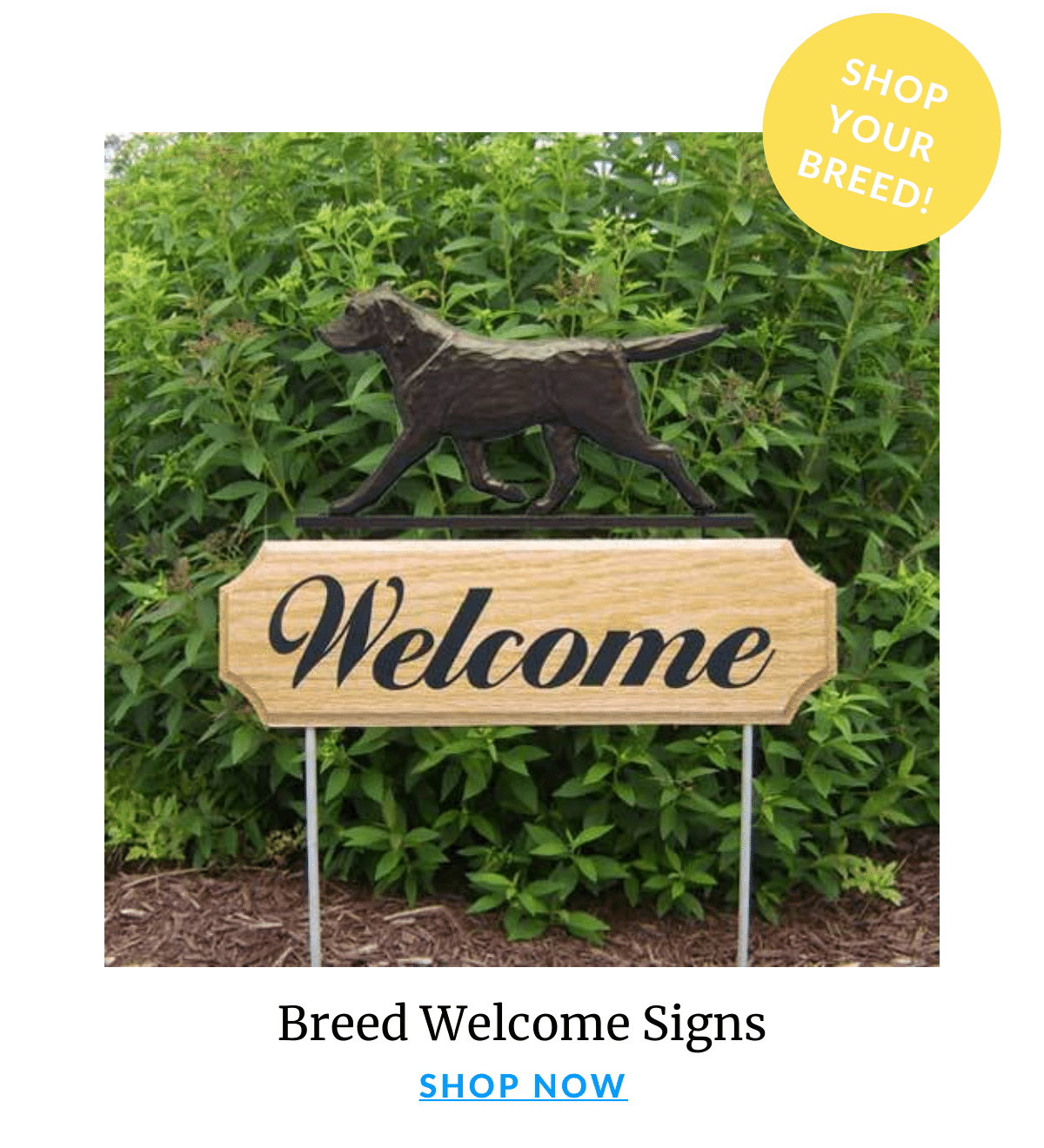 Shop Breed Welcome Signs