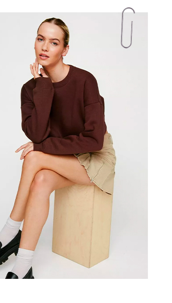 basic crop sweatshirt